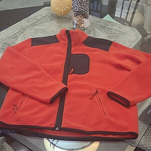 Roots men's cabin high neck zip up sherpa sweater medium fit